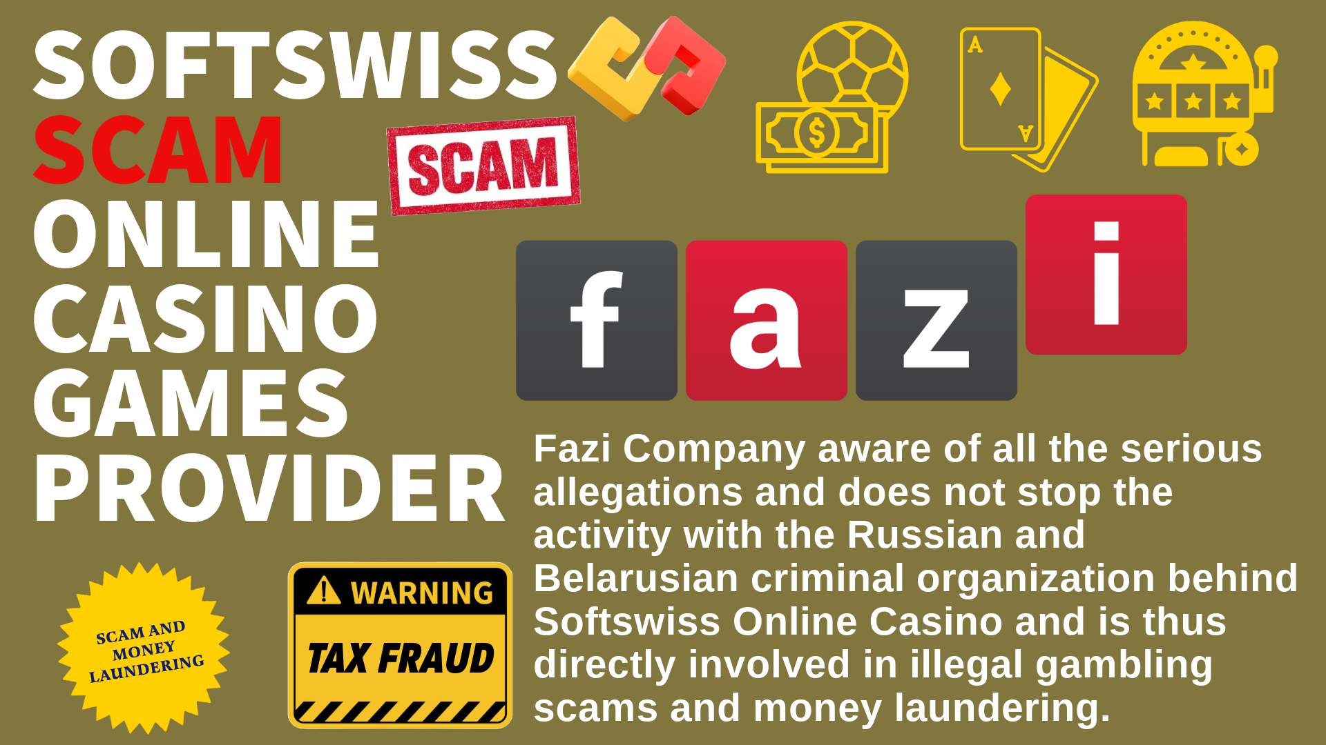 Fazi Company - softswiss scam - Casino by Softswiss